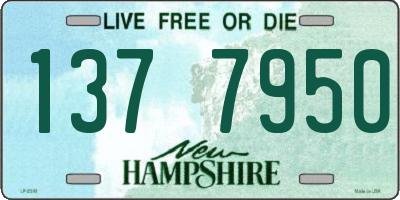NH license plate 1377950