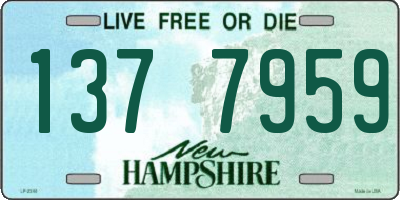 NH license plate 1377959