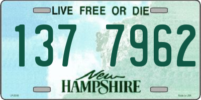 NH license plate 1377962