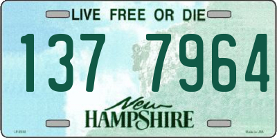 NH license plate 1377964