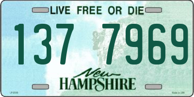 NH license plate 1377969