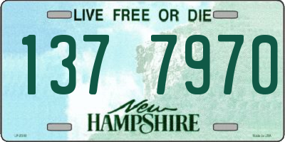 NH license plate 1377970
