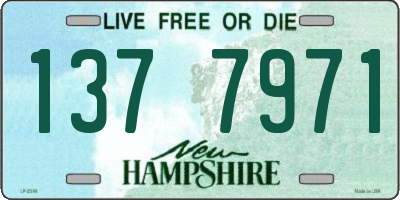 NH license plate 1377971