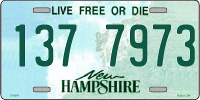 NH license plate 1377973