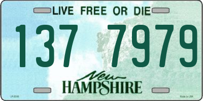 NH license plate 1377979