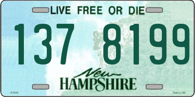 NH license plate 1378199