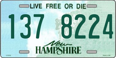 NH license plate 1378224