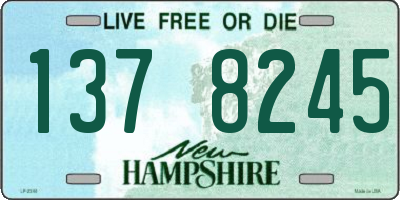 NH license plate 1378245