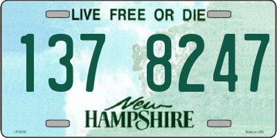 NH license plate 1378247