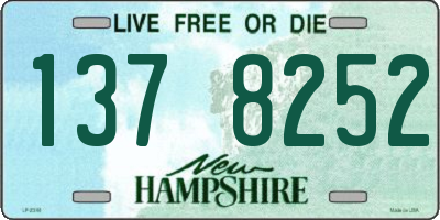NH license plate 1378252