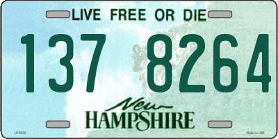 NH license plate 1378264
