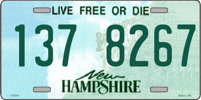 NH license plate 1378267