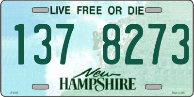 NH license plate 1378273