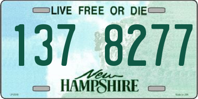 NH license plate 1378277