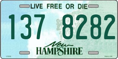 NH license plate 1378282
