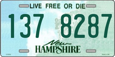 NH license plate 1378287