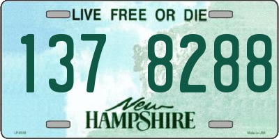 NH license plate 1378288