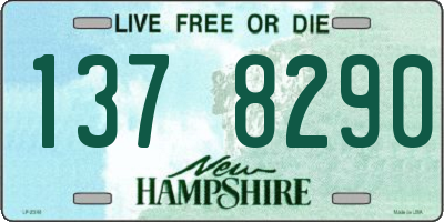 NH license plate 1378290