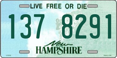 NH license plate 1378291