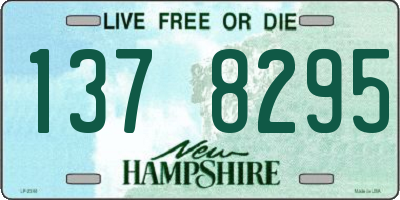 NH license plate 1378295