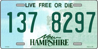 NH license plate 1378297