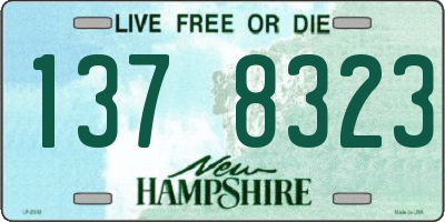 NH license plate 1378323