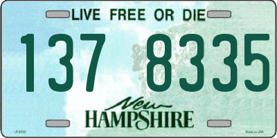 NH license plate 1378335