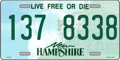 NH license plate 1378338