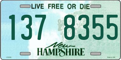 NH license plate 1378355