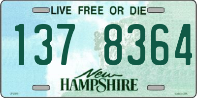 NH license plate 1378364