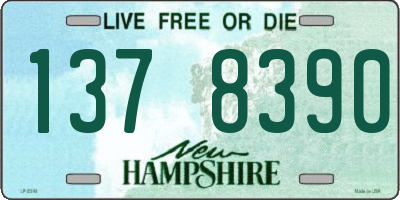NH license plate 1378390