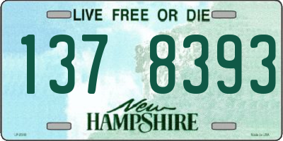 NH license plate 1378393
