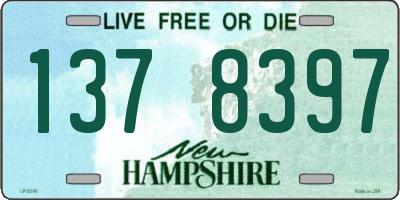 NH license plate 1378397