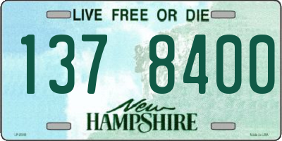 NH license plate 1378400