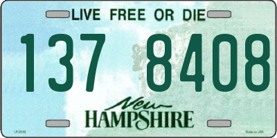 NH license plate 1378408