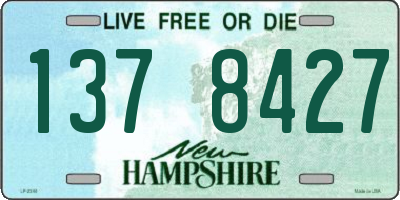 NH license plate 1378427