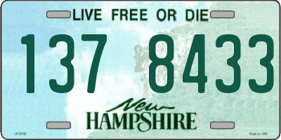 NH license plate 1378433