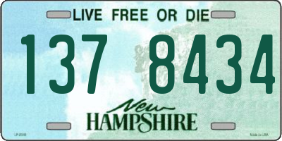 NH license plate 1378434