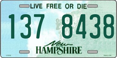 NH license plate 1378438