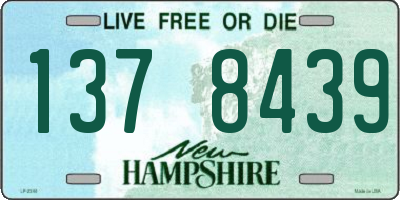 NH license plate 1378439