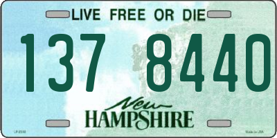 NH license plate 1378440