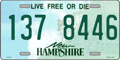 NH license plate 1378446