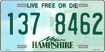 NH license plate 1378462