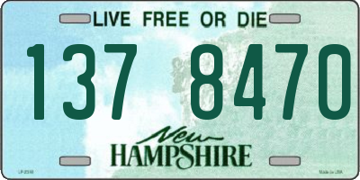 NH license plate 1378470