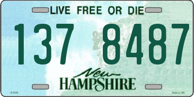 NH license plate 1378487