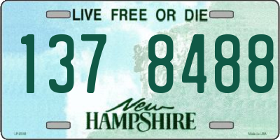 NH license plate 1378488