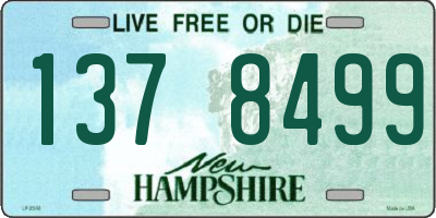 NH license plate 1378499