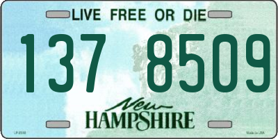 NH license plate 1378509