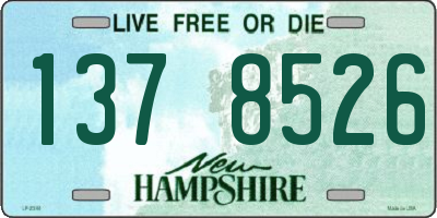 NH license plate 1378526