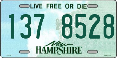 NH license plate 1378528
